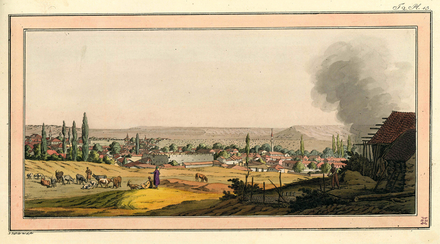 Peter Simon Pallas, Pl. 13 (Veduta della città di Karassubasar)