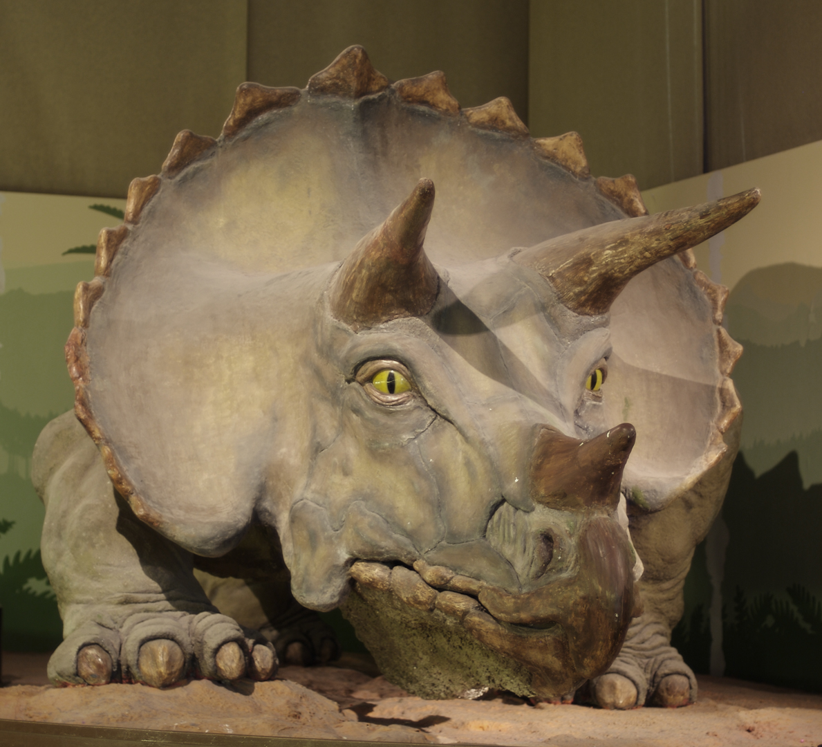 Modello artistico di un Triceratopo (opera L. Menghi)