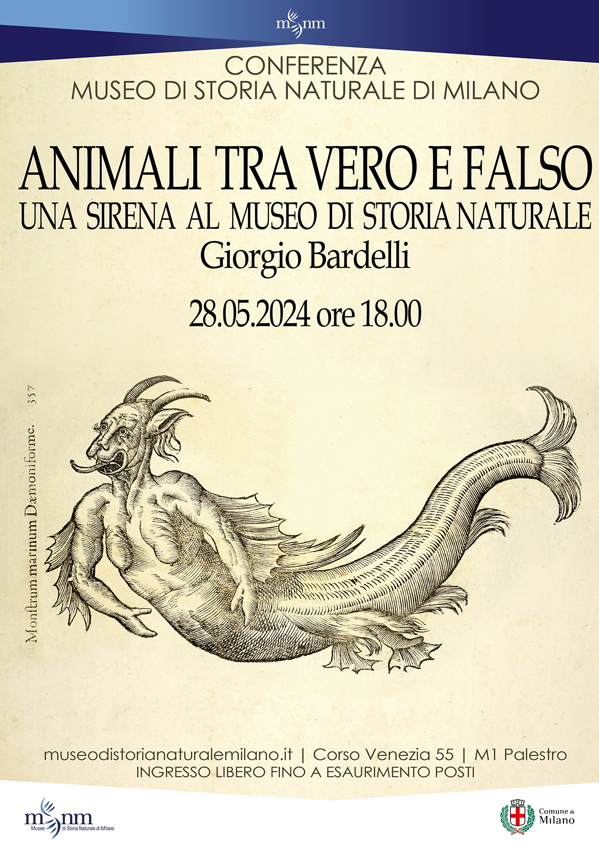 Animali tra vero e falso. Una sirena al Museo di Storia Naturale
